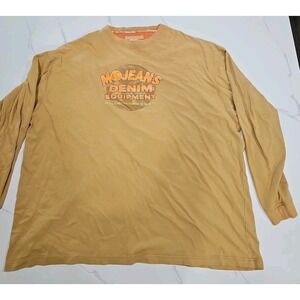 Vintage Maurice Malone Sport USA Mo Jeans T-Shirt Men's 4XL XXXXL Y2K Orange